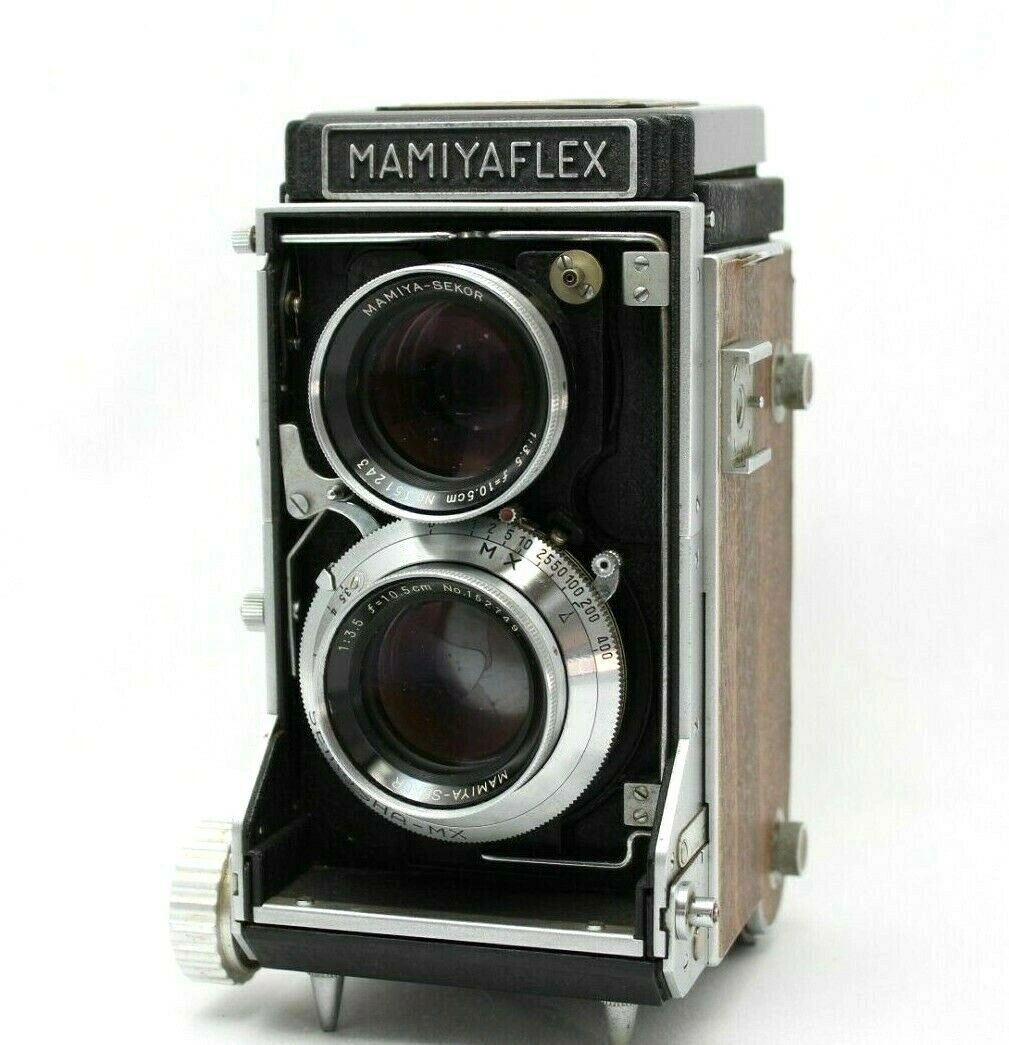 MamiyaFlex C TLR 2024 Medium Format Camera Vintage 1960s with Chrome Trim